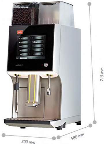 Melitta XT5 Local Koffie Zijkant