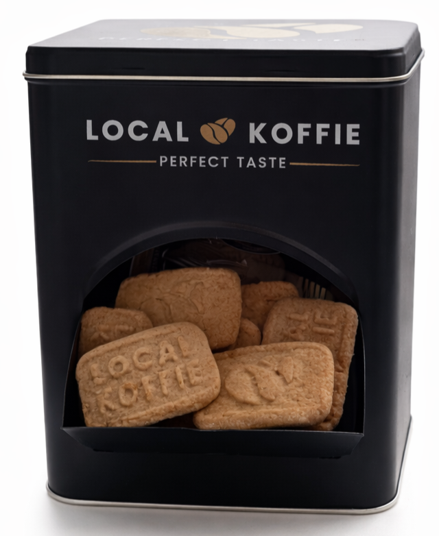 Local Koffie Koekjes Dispenser Blik